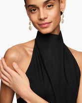 Starburst Triple Drop Earrings in 18K Yellow Gold with Diamonds, 51mm